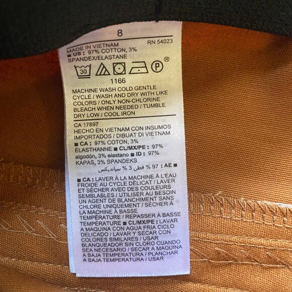 NWT Old Navy Women's Pants Size 8 Brown Chino Mid Rise Stretch - Picture 3 of 8